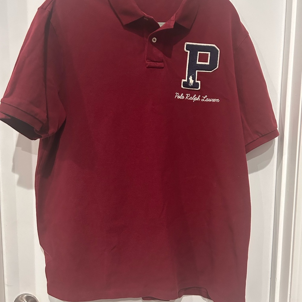 Ralph Lauren Men's Burgundy Polo Shirt